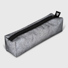 Пенал 3D с принтом Серый бетон в Петрозаводске, 100% полиэстер | плотная ткань, застежка на молнии | камень