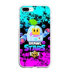 Чехол для iPhone 7Plus/8 Plus матовый с принтом Brawl Stars SPROUT в Петрозаводске, Силикон | Область печати: задняя сторона чехла, без боковых панелей | bibi | brawl stars | crow | leon | leon shark | max | mecha crow | mr.p | sally leon | shark | sprout | virus 8 bit | берли | биби | бравл старс | вирус 8 бит | ворон | леон | макс | мешх | спроут | сэли леон