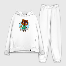 Женский костюм хлопок Oversize с принтом Tom Nook в Петрозаводске,  |  | animal crossing | isabelle | tom nook | энимал кроссинг