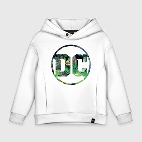 Детское худи Oversize хлопок с принтом Green Lantern в Петрозаводске, френч-терри — 70% хлопок, 30% полиэстер. Мягкий теплый начес внутри —100% хлопок | боковые карманы, эластичные манжеты и нижняя кромка, капюшон на магнитной кнопке | Тематика изображения на принте: dc | green lantern | shtatjl | зеленый фонарь | лига справедливости | логотип