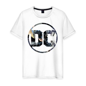 Мужская футболка хлопок с принтом Batman в Петрозаводске, 100% хлопок | прямой крой, круглый вырез горловины, длина до линии бедер, слегка спущенное плечо. | Тематика изображения на принте: batman | dc | shtatjl | бэтмен | логотип