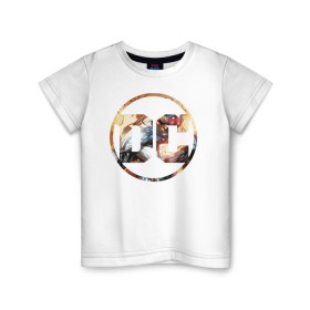 Детская футболка хлопок с принтом Cyborg в Петрозаводске, 100% хлопок | круглый вырез горловины, полуприлегающий силуэт, длина до линии бедер | cyborg | dc | shtatjl | киборг | логотип