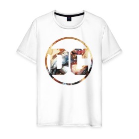 Мужская футболка хлопок с принтом Cyborg в Петрозаводске, 100% хлопок | прямой крой, круглый вырез горловины, длина до линии бедер, слегка спущенное плечо. | cyborg | dc | shtatjl | киборг | логотип