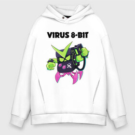 Мужское худи Oversize хлопок с принтом BRAWL STARS VIRUS 8-BIT в Петрозаводске, френч-терри — 70% хлопок, 30% полиэстер. Мягкий теплый начес внутри —100% хлопок | боковые карманы, эластичные манжеты и нижняя кромка, капюшон на магнитной кнопке | bibi | brawl stars | coach mike | crow | leon | leon shark | max | mecha crow | mr.p | phoenix | sally leon | spike | sprout | tara | unicorn | virus 8 bit | werewolf | ворон | оборотень