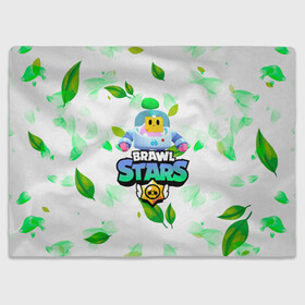 Плед 3D с принтом Sprout Brawl Stars в Петрозаводске, 100% полиэстер | закругленные углы, все края обработаны. Ткань не мнется и не растягивается | brawl | brawl stars | sprout | бравл | бравл старс | росток | спраут | спраут brawl stars | спроут