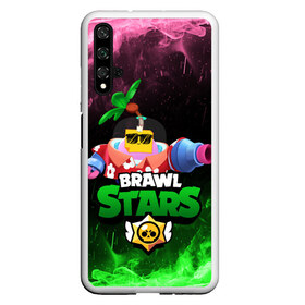 Чехол для Honor 20 с принтом СПРАУТ BRAWL STARS в Петрозаводске, Силикон | Область печати: задняя сторона чехла, без боковых панелей | brawl | brawl stars | brawl stars sprout | clash | sprout | tropical sprout | бравл старс | игра | мобильные игры | спраут | тропический спрут