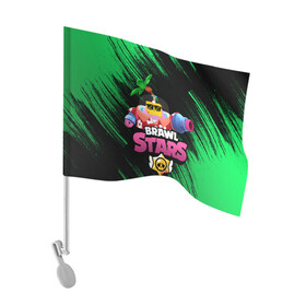 Флаг для автомобиля с принтом СПРАУТ BRAWL STARS в Петрозаводске, 100% полиэстер | Размер: 30*21 см | brawl | brawl stars | brawl stars sprout | clash | sprout | tropical sprout | бравл старс | игра | мобильные игры | спраут | тропический спрут