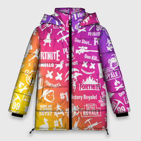 Женская зимняя куртка 3D с принтом FORTNITE PARTY EVENT в Петрозаводске, верх — 100% полиэстер; подкладка — 100% полиэстер; утеплитель — 100% полиэстер | длина ниже бедра, силуэт Оверсайз. Есть воротник-стойка, отстегивающийся капюшон и ветрозащитная планка. 

Боковые карманы с листочкой на кнопках и внутренний карман на молнии | deadmau5 | fortnite | fortnite 2 | fortnite x маршмелло | ikonik | marshmello | ninja | ninja streamer | raven | travis scott | ворон | иконик | ниндзя | пили | рейвен | трэвис скотт | фортнайт