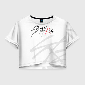 Женская футболка Crop-top 3D с принтом Stray Kids в Петрозаводске, 100% полиэстер | круглая горловина, длина футболки до линии талии, рукава с отворотами | 3racha | i.n | jyp nation | k pop | kpop | skz | stay | stray kids | к поп | кпоп | ли ноу | скз | страй кидс | стрэй кидс | сынмина | уджин | фандом | феликса | хана | хёнджина | чана | чанбина | южнокорейский бойзбенд