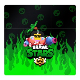 Магнитный плакат 3Х3 с принтом СПРАУТ BRAWL STARS в Петрозаводске, Полимерный материал с магнитным слоем | 9 деталей размером 9*9 см | brawl | brawl stars | brawl stars sprout | clash | sprout | tropical sprout | бравл старс | игра | мобильные игры | спраут | тропический спрут