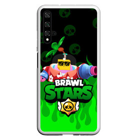 Чехол для Honor 20 с принтом СПРАУТ BRAWL STARS в Петрозаводске, Силикон | Область печати: задняя сторона чехла, без боковых панелей | brawl | brawl stars | brawl stars sprout | clash | sprout | tropical sprout | бравл старс | игра | мобильные игры | спраут | тропический спрут