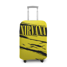 Чехол для чемодана 3D с принтом Nirvana в Петрозаводске, 86% полиэфир, 14% спандекс | двустороннее нанесение принта, прорези для ручек и колес | bleach | blew | cobain | dave | geffen | hormoaning | in utero | incesticide | krist | kurt | nevermind | nirvana | novoselic | rock | vevo | геффен | курт кобейн | нирвана | рок
