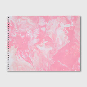 Альбом для рисования с принтом Розовая Богемия в Петрозаводске, 100% бумага
 | матовая бумага, плотность 200 мг. | искусство | краска | разводы