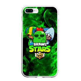 Чехол для iPhone 7Plus/8 Plus матовый с принтом Brawl Stars TRIO в Петрозаводске, Силикон | Область печати: задняя сторона чехла, без боковых панелей | 8 bit | 8 бит | bibi | brawl | brawl stars | crow | leon | spike | sprout | stars | бравл | бравл старс | браво старс | игра | компьютерная | кров | леон | онлайн | старс