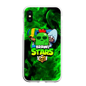 Чехол для iPhone XS Max матовый с принтом Brawl Stars TRIO в Петрозаводске, Силикон | Область печати: задняя сторона чехла, без боковых панелей | Тематика изображения на принте: 8 bit | 8 бит | bibi | brawl | brawl stars | crow | leon | spike | sprout | stars | бравл | бравл старс | браво старс | игра | компьютерная | кров | леон | онлайн | старс