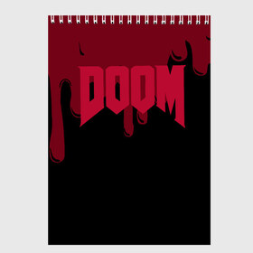 Скетчбук с принтом Doom Eternal в Петрозаводске, 100% бумага
 | 48 листов, плотность листов — 100 г/м2, плотность картонной обложки — 250 г/м2. Листы скреплены сверху удобной пружинной спиралью | doom | doom eternal | game | дум | игра