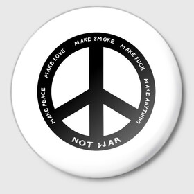 Значок с принтом Pacific в Петрозаводске,  металл | круглая форма, металлическая застежка в виде булавки | hippie | love | pacific | peace | любовь | мир | надпись | пацифик | текст | фраза | хиппи