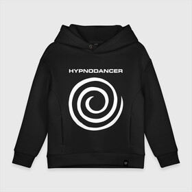 Детское худи Oversize хлопок с принтом HYPNODANCER в Петрозаводске, френч-терри — 70% хлопок, 30% полиэстер. Мягкий теплый начес внутри —100% хлопок | боковые карманы, эластичные манжеты и нижняя кромка, капюшон на магнитной кнопке | hypnodancer | hypnodancer little | little big | uno | группа little big | литл биг | надпись