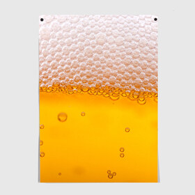 Постер с принтом ЖИВОЕ ПЕННОЕ в Петрозаводске, 100% бумага
 | бумага, плотность 150 мг. Матовая, но за счет высокого коэффициента гладкости имеет небольшой блеск и дает на свету блики, но в отличии от глянцевой бумаги не покрыта лаком | beer | бир | напитки | пенное