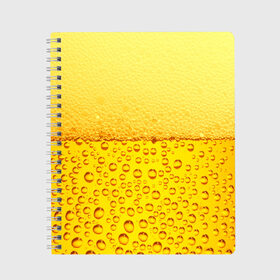 Тетрадь с принтом ПИВО в Петрозаводске, 100% бумага | 48 листов, плотность листов — 60 г/м2, плотность картонной обложки — 250 г/м2. Листы скреплены сбоку удобной пружинной спиралью. Уголки страниц и обложки скругленные. Цвет линий — светло-серый
 | beer | бир | напитки | пенное