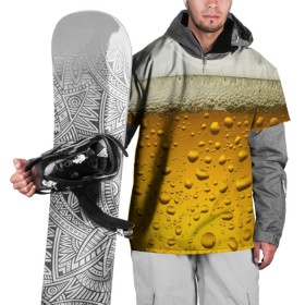 Накидка на куртку 3D с принтом ПИВО в Петрозаводске, 100% полиэстер |  | beer | textures | бир | напитки | пенное | текстуры | фон