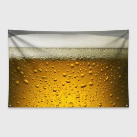 Флаг-баннер с принтом ПИВО в Петрозаводске, 100% полиэстер | размер 67 х 109 см, плотность ткани — 95 г/м2; по краям флага есть четыре люверса для крепления | beer | textures | бир | напитки | пенное | текстуры | фон
