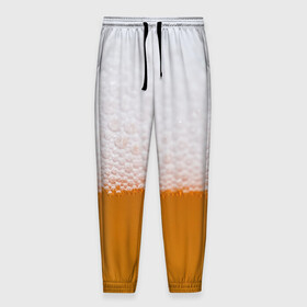 Мужские брюки 3D с принтом ТЕМА:ПИВО в Петрозаводске, 100% полиэстер | манжеты по низу, эластичный пояс регулируется шнурком, по бокам два кармана без застежек, внутренняя часть кармана из мелкой сетки | beer | бир | напитки | пенное
