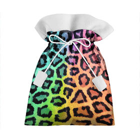 Подарочный 3D мешок с принтом JAGUAR GRADIENT в Петрозаводске, 100% полиэстер | Размер: 29*39 см | cat | jaguar | leopard | yaguar | дикая кошка | животные | кошка | леопард | пятна животного | текстура | шерсть | ягуар