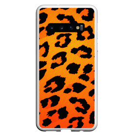 Чехол для Samsung Galaxy S10 с принтом JAGUAR GOLD в Петрозаводске, Силикон | Область печати: задняя сторона чехла, без боковых панелей | cat | jaguar | leopard | yaguar | дикая кошка | животные | кошка | леопард | пятна животного | текстура | шерсть | ягуар