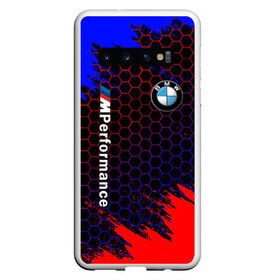 Чехол для Samsung Galaxy S10 с принтом BMW в Петрозаводске, Силикон | Область печати: задняя сторона чехла, без боковых панелей | Тематика изображения на принте: bmw | bmw motorsport | bmw performance | carbon | m | m power | motorsport | performance | sport | бмв | карбон | моторспорт | спорт