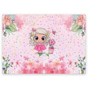 Поздравительная открытка с принтом Маленькая принцесса в Петрозаводске, 100% бумага | плотность бумаги 280 г/м2, матовая, на обратной стороне линовка и место для марки
 | бабочка | девочка | девочке | маленькая | милая | сердечки | цветочки