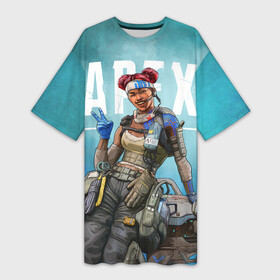 Платье-футболка 3D с принтом APEX LEGENDS Lifeline в Петрозаводске,  |  | apex | apex legends | lifeline | апекс | игры | лайфлайн