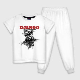 Детская пижама хлопок с принтом Django в Петрозаводске, 100% хлопок |  брюки и футболка прямого кроя, без карманов, на брюках мягкая резинка на поясе и по низу штанин
 | django | tarantino | джанго | джанго освобожденный | тарантино