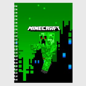 Тетрадь с принтом Minecraft. в Петрозаводске, 100% бумага | 48 листов, плотность листов — 60 г/м2, плотность картонной обложки — 250 г/м2. Листы скреплены сбоку удобной пружинной спиралью. Уголки страниц и обложки скругленные. Цвет линий — светло-серый
 | Тематика изображения на принте: craft | game | mine | minecraft | minecraftmemories | pixel | tnt | twitter | блок | динамит | игра | красный блок | майнкрафт | маркус перссон | пиксель | ремесло | тротил | шахта