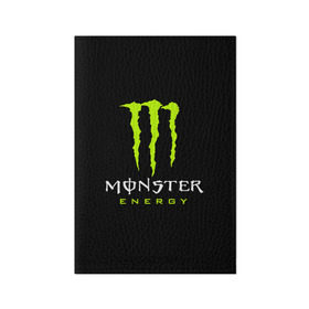 Обложка для паспорта матовая кожа с принтом MONSTER ENERGY в Петрозаводске, натуральная матовая кожа | размер 19,3 х 13,7 см; прозрачные пластиковые крепления | black monster | bmx | claw | cybersport | energy | monster | monster energy | moto | motocross | race | sport | киберспорт | когти | монстер энерджи | монстр | мото | мотокросс | ралли | скейтбординг | спорт | т | энергия