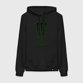 Женская толстовка с принтом MONSTER ENERGY в Петрозаводске, френч-терри, мягкий теплый начес внутри (100% хлопок) | карман-кенгуру, эластичные манжеты и нижняя кромка, капюшон с подкладом и шнурком | black monster | bmx | claw | cybersport | energy | monster | monster energy | moto | motocross | race | sport | киберспорт | когти | монстер энерджи | монстр | мото | мотокросс | ралли | скейтбординг | спорт | т | энергия