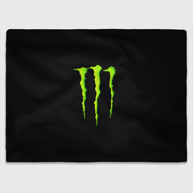 Плед 3D с принтом MONSTER ENERGY в Петрозаводске, 100% полиэстер | закругленные углы, все края обработаны. Ткань не мнется и не растягивается | black monster | bmx | claw | cybersport | energy | monster | monster energy | moto | motocross | race | sport | киберспорт | когти | монстер энерджи | монстр | мото | мотокросс | ралли | скейтбординг | спорт | т | энергия