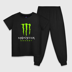 Детская пижама хлопок с принтом MONSTER ENERGY в Петрозаводске, 100% хлопок |  брюки и футболка прямого кроя, без карманов, на брюках мягкая резинка на поясе и по низу штанин
 | black monster | bmx | claw | cybersport | energy | monster | monster energy | moto | motocross | race | sport | киберспорт | когти | монстер энерджи | монстр | мото | мотокросс | ралли | скейтбординг | спорт | т | энергия