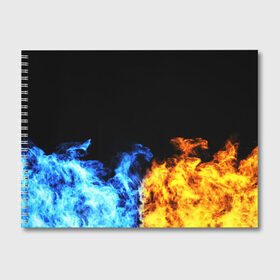 Альбом для рисования с принтом БИТВА ОГНЕЙ в Петрозаводске, 100% бумага
 | матовая бумага, плотность 200 мг. | Тематика изображения на принте: fire | flame | битва | вода | жар | желтый | искра | искры | костер | красный | лед | огней | огнем | огненные | огненный | огни | огнями | огонек | огонечек | огонечки | огонь | огоньки | оранжевый | пламя | пожар