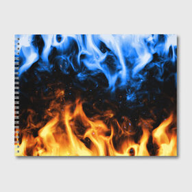 Альбом для рисования с принтом БИТВА ОГНЕЙ в Петрозаводске, 100% бумага
 | матовая бумага, плотность 200 мг. | fire | flame | битва | вода | жар | желтый | искра | искры | костер | красный | лед | огней | огнем | огненные | огненный | огни | огнями | огонек | огонечек | огонечки | огонь | огоньки | оранжевый | пламя | пожар