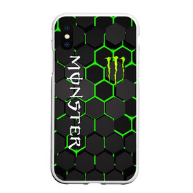 Чехол для iPhone XS Max матовый с принтом MONSTER ENERGY в Петрозаводске, Силикон | Область печати: задняя сторона чехла, без боковых панелей | black monster | bmx | claw | cybersport | energy | monster | monster energy | moto | motocross | race | sport | киберспорт | когти | монстер энерджи | монстр | мото | мотокросс | ралли | скейтбординг | спорт | т | энергия