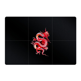 Магнитный плакат 3Х2 с принтом Дракон в Петрозаводске, Полимерный материал с магнитным слоем | 6 деталей размером 9*9 см | Тематика изображения на принте: арт | дракон | дракоша | животные | картинка | китайский дракон | красный дракон | рисунок | японский дракон | ящер