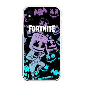 Чехол для iPhone XS Max матовый с принтом FORTNITE MARSHMELLO в Петрозаводске, Силикон | Область печати: задняя сторона чехла, без боковых панелей | archetype | fortnite | fortnite x | game | ikonik | marshmello | raven | архетип | ворон | игра | иконик | маршмелло | фортнайт