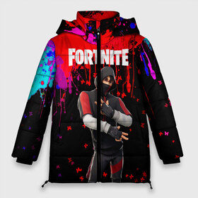 Женская зимняя куртка 3D с принтом FORTNITE IKONIK в Петрозаводске, верх — 100% полиэстер; подкладка — 100% полиэстер; утеплитель — 100% полиэстер | длина ниже бедра, силуэт Оверсайз. Есть воротник-стойка, отстегивающийся капюшон и ветрозащитная планка. 

Боковые карманы с листочкой на кнопках и внутренний карман на молнии | archetype | fortnite | fortnite 2 | fortnite x | ikonik | marshmello | raven | архетип | ворон | иконик | маршмелло | фортнайт | фортнайт 2 | фортнайт глава 2