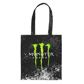 Шоппер 3D с принтом MONSTER ENERGY в Петрозаводске, 100% полиэстер | Плотность: 200 г/м2; Размер: 34×35 см; Высота лямок: 30 см | black monster | bmx | claw | cybersport | energy | monster | monster energy | moto | motocross | race | sport | киберспорт | когти | монстер энерджи | монстр | мото | мотокросс | ралли | скейтбординг | спорт | т | энергия