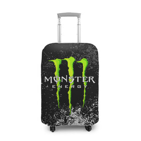 Чехол для чемодана 3D с принтом MONSTER ENERGY в Петрозаводске, 86% полиэфир, 14% спандекс | двустороннее нанесение принта, прорези для ручек и колес | black monster | bmx | claw | cybersport | energy | monster | monster energy | moto | motocross | race | sport | киберспорт | когти | монстер энерджи | монстр | мото | мотокросс | ралли | скейтбординг | спорт | т | энергия