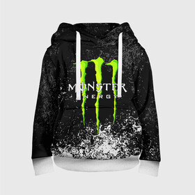 Детская толстовка 3D с принтом MONSTER ENERGY в Петрозаводске, 100% полиэстер | двухслойный капюшон со шнурком для регулировки, мягкие манжеты на рукавах и по низу толстовки, спереди карман-кенгуру с мягким внутренним слоем | black monster | bmx | claw | cybersport | energy | monster | monster energy | moto | motocross | race | sport | киберспорт | когти | монстер энерджи | монстр | мото | мотокросс | ралли | скейтбординг | спорт | т | энергия