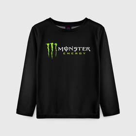 Детский лонгслив 3D с принтом MONSTER ENERGY в Петрозаводске, 100% полиэстер | длинные рукава, круглый вырез горловины, полуприлегающий силуэт
 | black monster | bmx | claw | cybersport | energy | monster | monster energy | moto | motocross | race | sport | киберспорт | когти | монстер энерджи | монстр | мото | мотокросс | ралли | скейтбординг | спорт | т | энергия