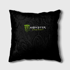 Подушка 3D с принтом MONSTER ENERGY в Петрозаводске, наволочка – 100% полиэстер, наполнитель – холлофайбер (легкий наполнитель, не вызывает аллергию). | состоит из подушки и наволочки. Наволочка на молнии, легко снимается для стирки | black monster | bmx | claw | cybersport | energy | monster | monster energy | moto | motocross | race | sport | киберспорт | когти | монстер энерджи | монстр | мото | мотокросс | ралли | скейтбординг | спорт | т | энергия