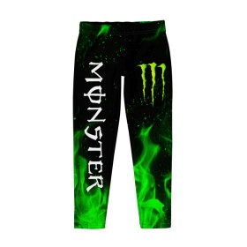 Детские леггинсы 3D с принтом MONSTER ENERGY в Петрозаводске, полиэстер 85%, спандекс 15% | эластичный пояс, зауженный крой | Тематика изображения на принте: black monster | bmx | claw | cybersport | energy | monster | monster energy | moto | motocross | race | sport | киберспорт | когти | монстер энерджи | монстр | мото | мотокросс | ралли | скейтбординг | спорт | т | энергия